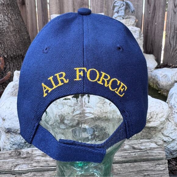 Retired Air Force Baseball Trucker Cap Navy Blue Embroidered - Picture 5 of 10